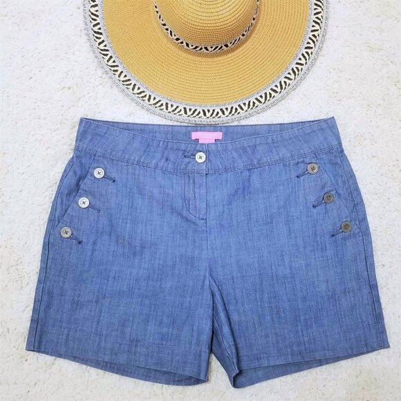 Isaac Mizrahi Pants - Shorts. Sailor Style, Blue Denim. Isaac Mizrahi Brand. Size 10.